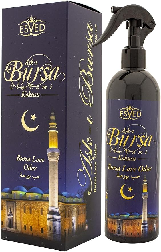 Room Spray Bursa Ulu Grand Mosque Scent 400ml Air Freshener Home Fragrance Odor Eliminator Long Lasting Aroma One Size - One Size