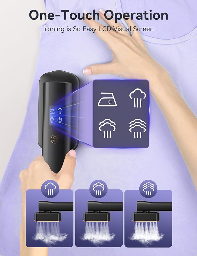 Steamer for ClothesSundu Portable 2-in-1 Travel Steamer&ampIron15s Fast Heat-up100ml Water TankIroning Gloves25 Min Powerful Continuous Steam1200W&amp4 Modes Light Steam Iron for Travel&ampHo