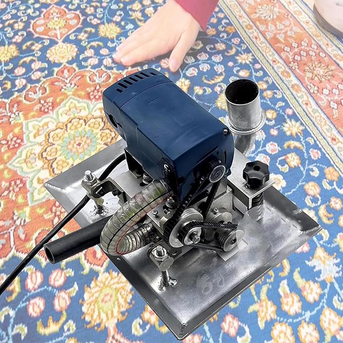 Portable Carpet Rug Flat Shearing Machine Carpet Trimmerwith 3in Roating BladeHand-Held Carpet Repair Flattening MachineCarpet Cutting and Repair