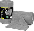 LIVOS Microfiber Cleaning Cloth Roll - 80 Pack Reusable Paper Towels Microfiber Towels for Cars Super Absorbent Lint Free Cleaning Rags for House Kitchen Window-Check Grey 11.5x11.5