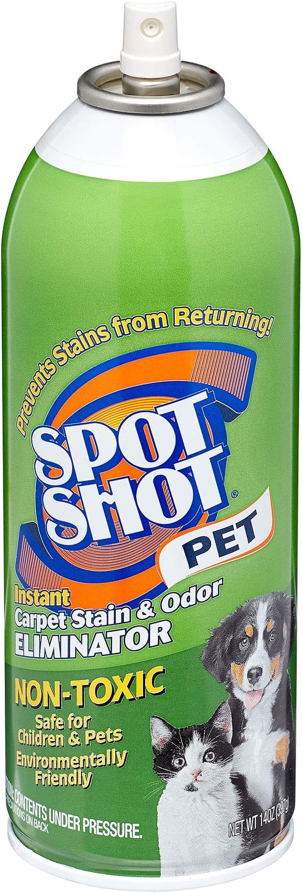 HFOTD Spot Shot Pet Instant Carpet Stain &amp Odor Eliminator Spray 14 oz (Pack of 2)