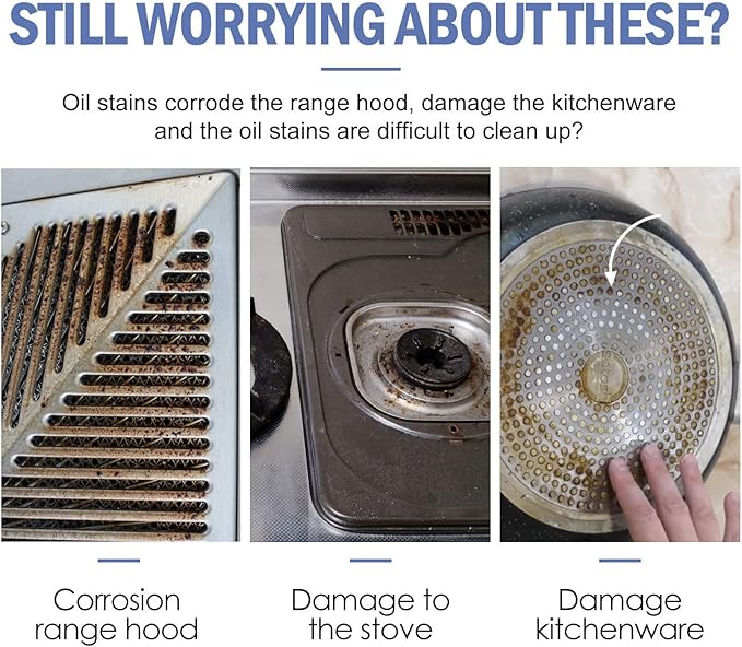 Multi-Functional Cleaning Powder - Rust Removal Grease Cleaning For Kitchenware Stove &amp Range Hood - Anti-Stain Eco-Friendly &amp Easy To Use(3PCS)