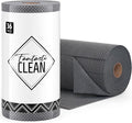 Fantasticlean Large Tear-Away Microfiber Cleaning Cloth Roll - 18'' by 12'' 36 Sheets Thick Dish Cloths Super Absorbent Reusable Kitchen Towels (DimGrey)