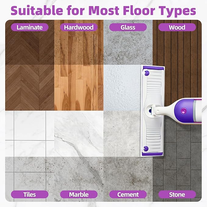 50 Count Microfiber Mop Pads Compatible with Swiffer Powermop Disposable or Reusable Replacement Pads for Wet &amp Dry Use PowerMop Refills for Multi-Surface Floor Cleaning