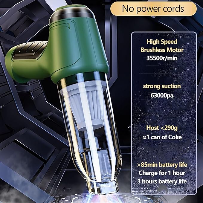 VELPEN Cordless Vacuum Cleaner for Home 48KPa Car Vacuum Cleaner High Power 32dB Dorm Room Essentials for Hardwood Floors Cat Litter