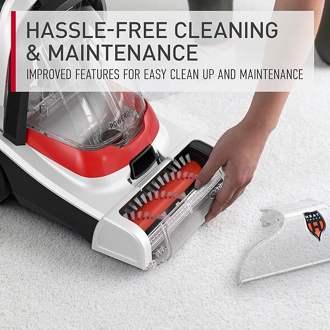 Hoover PowerDash Pet+ Compact Carpet Cleaner Machine Lightweight Carpet Shampooer Machine Pair with a Hoover Carpet Cleaner Solution for a Bright Refreshed Home