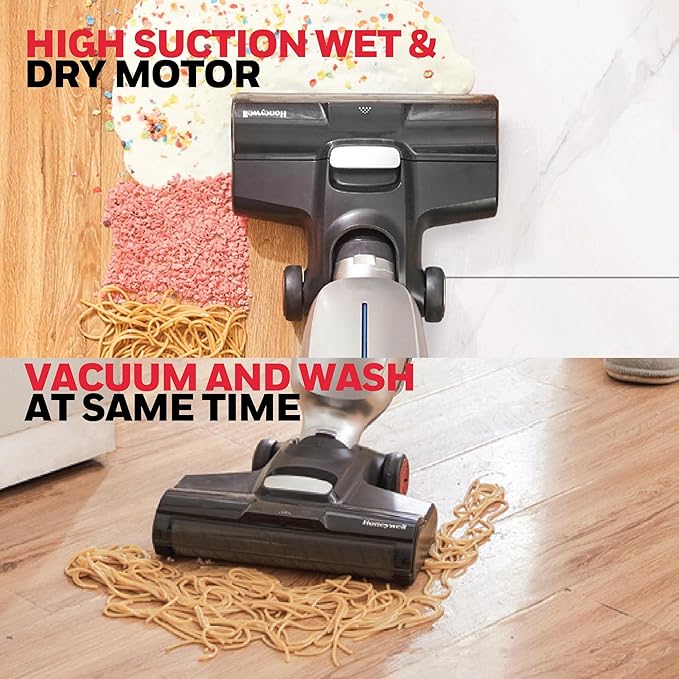 Honeywell FC15 Ultamax Elite Cordless Wet Dry Vacuum Cleaner Floor Cleaner 3-in-1: Precision Spray Power Scrub and Vacuum