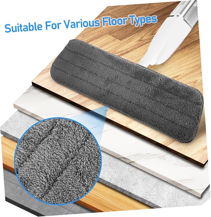 Wet Dry Microfiber Mop for Efficient Floor Cleaning Versatile Mop for Hardwood Tile and Marble with Washable Pads Water Tank for Easy Use