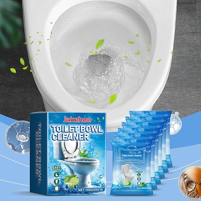 Toilet Bowl Cleaner 150g Easy Deodorizing Formula with Deep Cleaning Effect 6-Pack