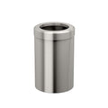 Gatco Small Bathroom Trash Can with Lid Round 3 Gallon Stainless Steel Wastebasket Under Sink Satin Nickel for Bathroom Bedroom Office (1911)