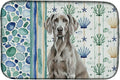 Caroline's Treasures Weimaraner Coastal Sea Glass Dish Drying Mat Absorbent Dish Drying Mat Pad for Kitchen Counter Dish Drainer Mat for Countertop 14 x 21 Multicolor