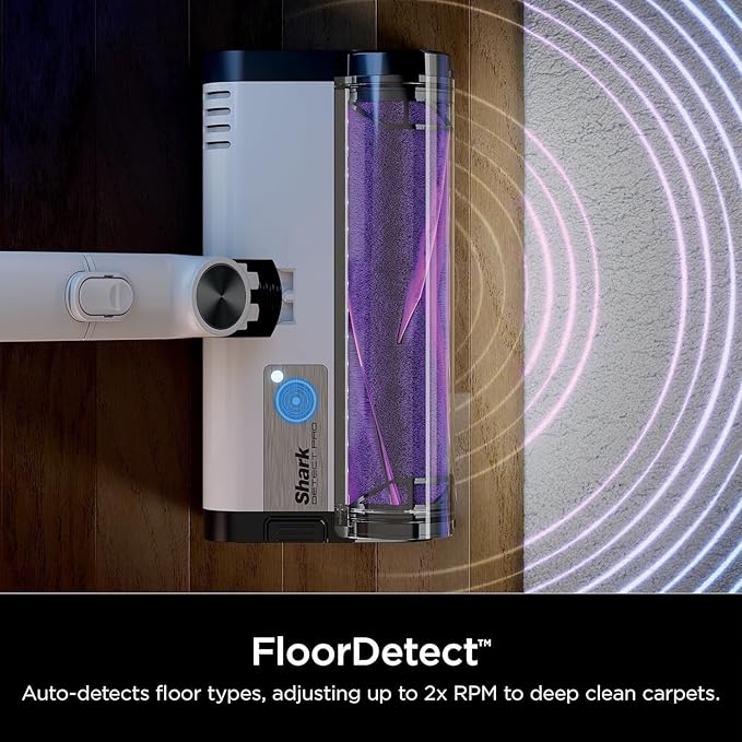 Shark R-IW1615QSL Detect Pro Cordless HEPA QuadClean Multi-Surface Stick Vacuum Grey/Silver - Certified Refurbished