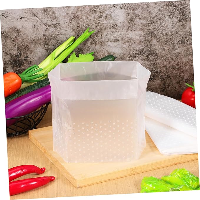 150 Pcs Transparent Kitchen Trash Bags with Sink Strainer Waste Bin Liners for Bathroom Bedroom Office Use Filter Food Scraps and Leftovers Daily Garbage Disposal