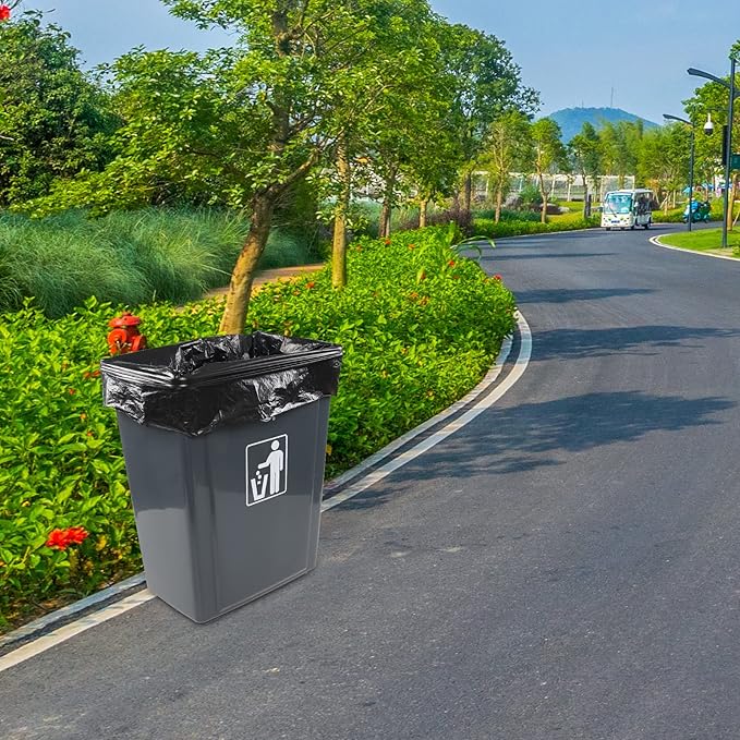 13 Gallon Black Garbage Bags Tall Kitchen Trash Bag 6 Rolls 150 Bags