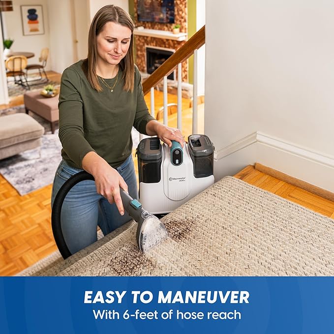 Vacmaster 600 Series 24V Cordless Portable Carpet &amp Upholstery Spot Cleaner Machine 16Kpa Power Suction with Hose Cleaning Tool and Versatile Tools for Pets Area Rugs &amp Couches – DSCC2401 0