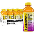 BODYARMOR Flash I.V. Zero Sugar + Caffeine Pineapple Passionfruit Electrolyte Beverage Hydration Drink For Rapid Rehydration Post Workout Recovery 20 Fl Oz (Pack of 12)