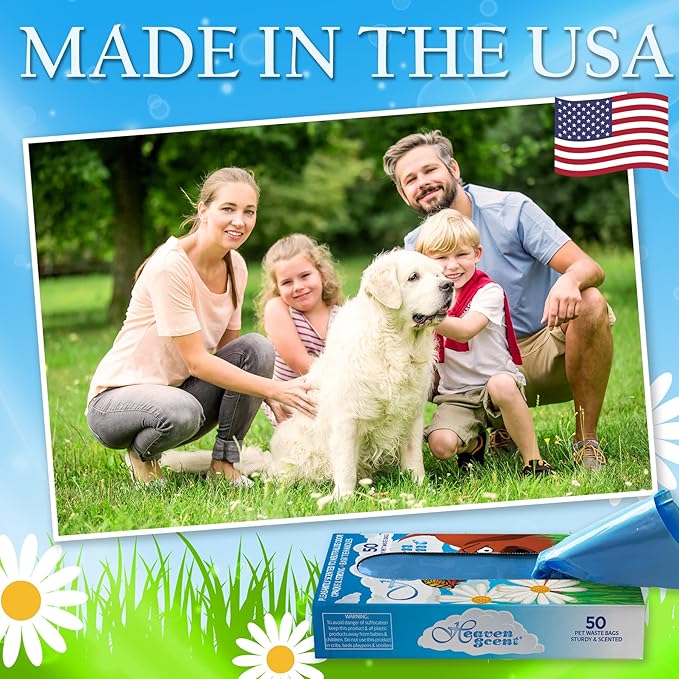 Heaven Scent Hygiene Bags Bundle - 85 Scented Trash Bags (35 Large + 50 Small) Discreet Waste Disposal for Adult Briefs &amp Feminine Products | MADE IN THE USA |
