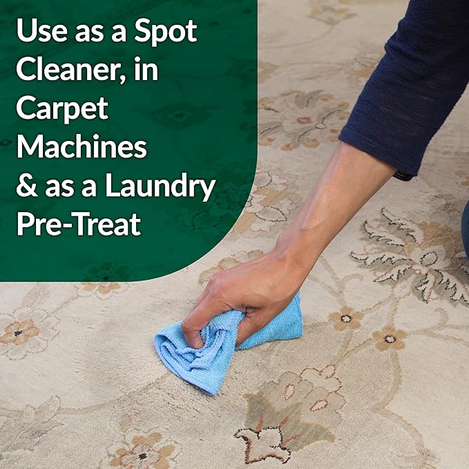 Simple Green Bio Dog Active Stain &amp Odor Remover - Enzyme Cleaner &amp Stain Remover for Carpet Rugs &amp Fabric – eliminates Urine Odor (32 oz Spray &amp 1 gal Refill)