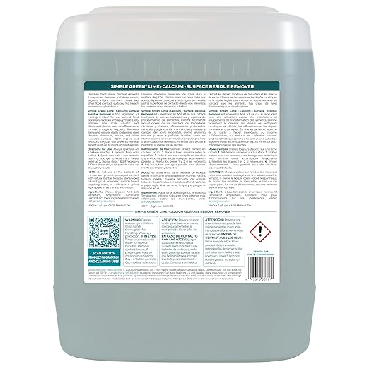 Simple Green Lime Calcium Surface Residue Remover 5 Gallon