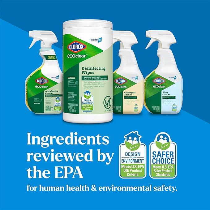 CloroxPro Clorox EcoClean Disinfecting Wipes 75 Count Pack of 3