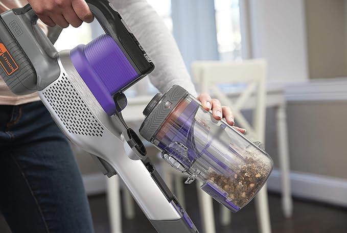 BLACK + DECKER BHFEV362DP-QW Aspirador de escoba 4en1 Power Series Extreme Especial para mascotas con batería externa 36V 2Ah.3 velocidades y 78min de autonomía.