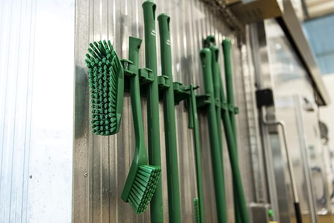 Vikan 41972 Ultra-Slim Cleaning Brush with Long Handle 23.62 Medium Green