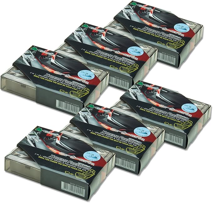 Auto Dynasty TreeFrog Xtreme Fresh Mini Japanese Under-The-Car Natural Air Freshener New Car Scented Pack of 6