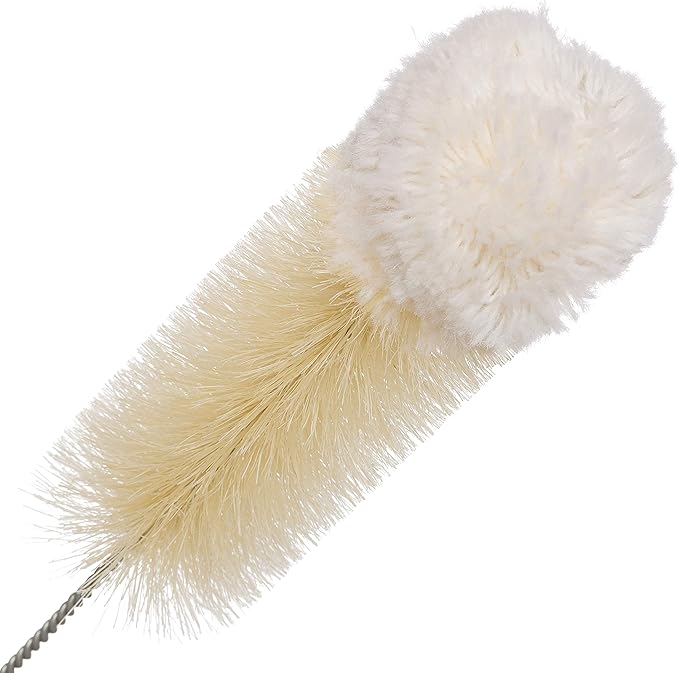 Redecker Natural Pig Bristle and Cotton Cleaning Brush 12-5/8-Inches