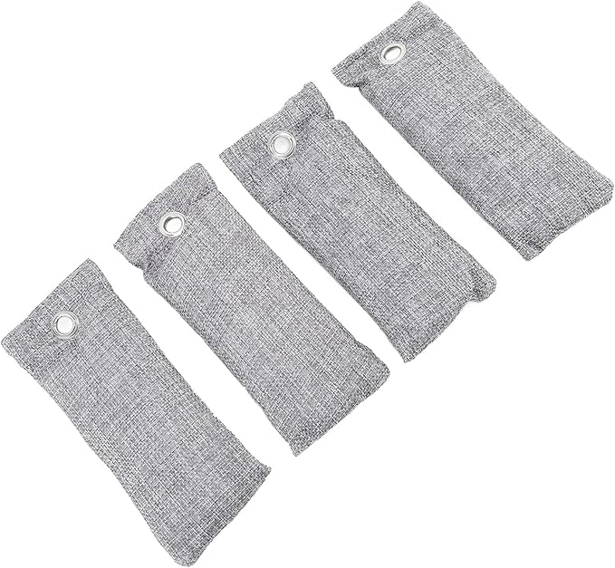 BRRNOO Activated Charcoal Bags Bamboo Charcoal Air Purifying Odor Absorber for Shoe Car Home with Reusable Deodorizer