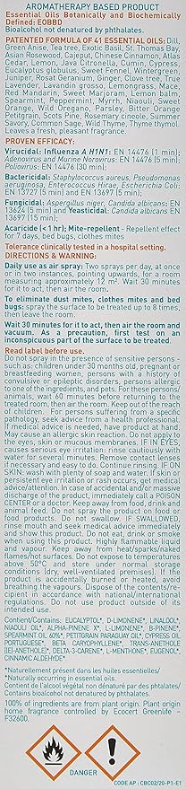 Puressentiel Purifying Air Freshener Spray - Room Spray with 41 Essential Oils - Eliminate Odors without Synthetic Chemicals - Multi-Use - 6.75 oz