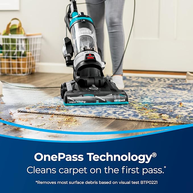 Bissell CleanView Rewind Upright Bagless Vacuum with Automatic Cord Rewind &amp Active Wand 3534