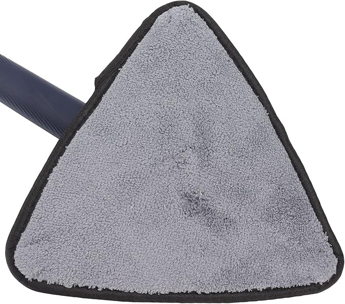 Extendable Triangle Mop 360 Degree Rotary Cleaning Mop for Home Bathtub Floor Wall - Durable ABS and Stainless Steel Quick Water Absorption Corner Cleaning