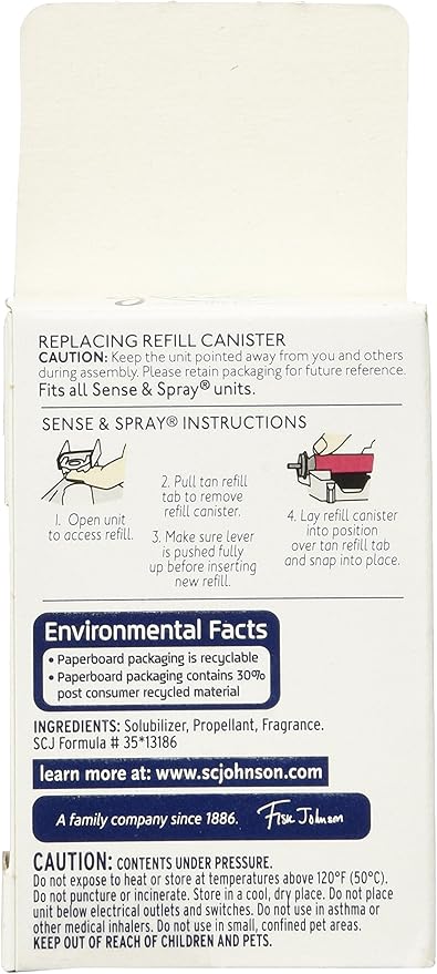 Glade Sense &amp Spray Automatic Air Freshener Refill Apple Cinnamon 0.43 oz