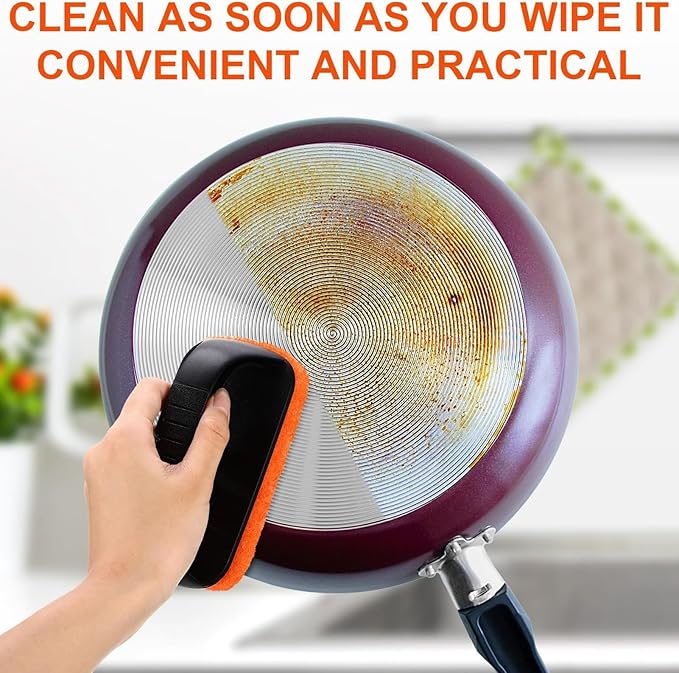 Griddle Cleaning Kit - Multifunctional Grill Cleaning Kit Griddle Scraper Stain Remover Tool | Flat Top Grill Cleaner Scraper for Restaurant Camping BBQ Dorm Picnic Hotel Apartment Party