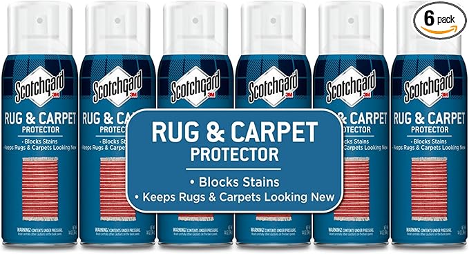 Scotchgard Rug &amp Carpet Protector Carpet &amp Rug Protector Blocks Stains During Spring and Summer Gatherings Fabric Protector Makes Cleanup of Stains from Muddy Footprints Easier 14 oz(Pack o