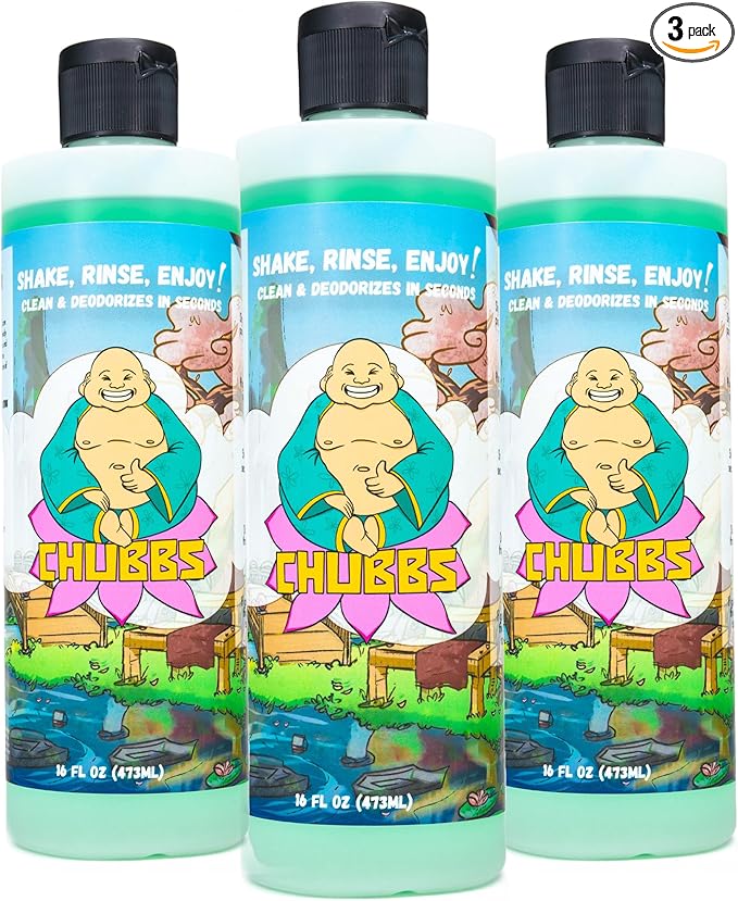 Chubbs Shake &amp Rinse Glass Cleaner - Cleans and Restores Within Minutes/Removes Tough Stubborn Hard-To-Reach Stains From Glassware | Perfect for Ceramic Glass &amp Metal (Pack of 3-16 Fl Oz)