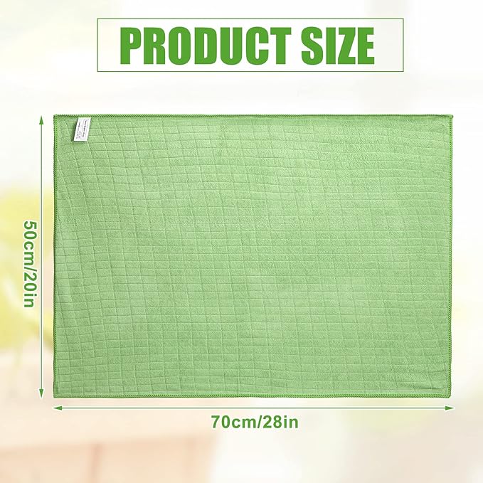 Nuanchu 20 Pieces Extra Large Microfiber Cleaning Cloth Rags Towels Bulk 20 x 28 Inch Washable Microfiber Reusable Car Drying Towel for Home Cleaning Car Wash Pet Drying Red Green Blue