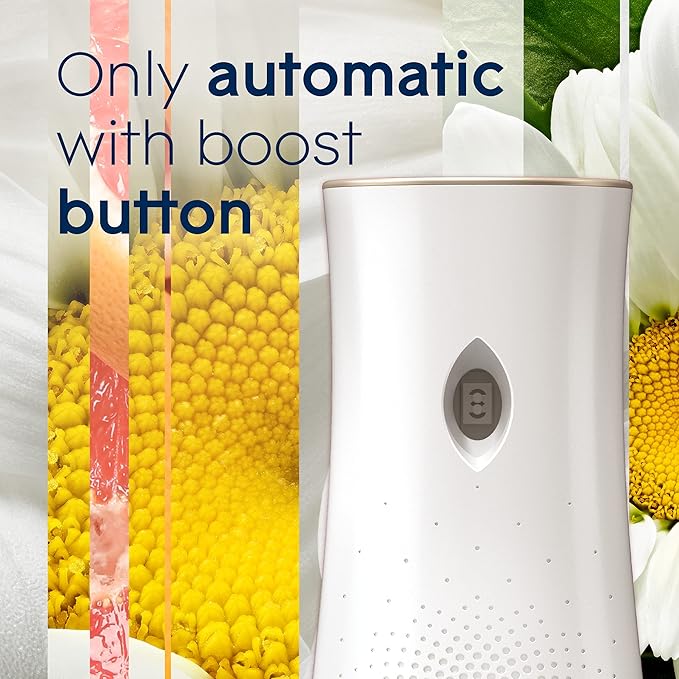 Glade Automatic Spray Refill Air Freshener for Home and Bathroom Joyful Citrus &amp Daisies 6.2 Oz 3 Count
