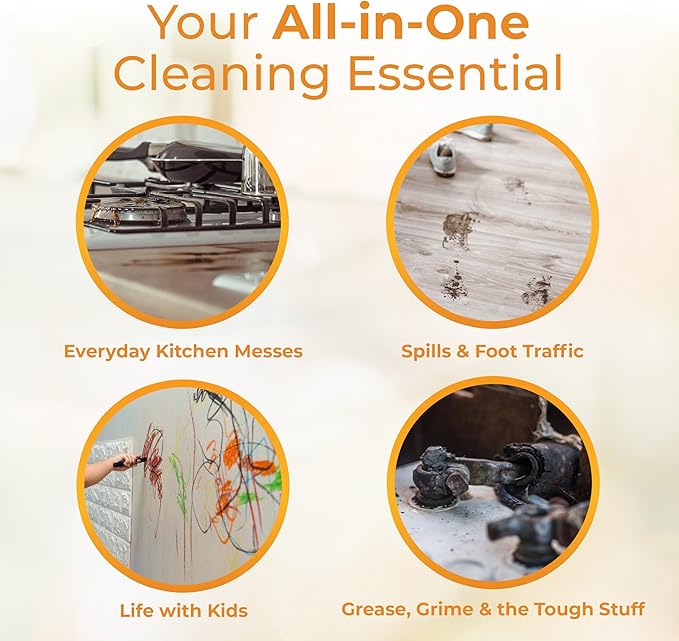 Hygea Natural Citrus Sparkle Chemical-Free Heavy Duty Degreaser &amp All Purpose Cleaner - Pure Citrus Extracts &amp Natural D-limonene - Removes Grease Dirt &amp Grime (128oz Gallon)