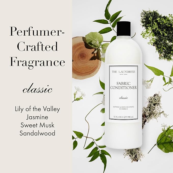 The Laundress Fabric Conditioner Classic Fabric Softener Liquid Concentrated 32 Fl Oz Soften Fabrics Reduces Static