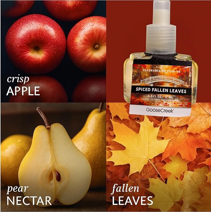 Spiced Fallen Leaves Fragrance Oil Plug-In Refills 0.5 FL OZ 4 Pack