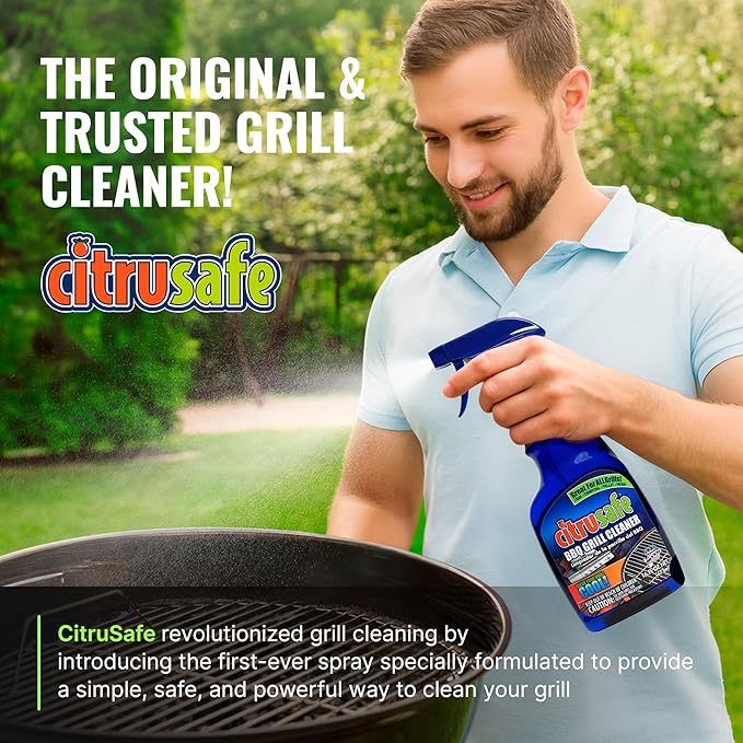 Citrusafe BBQ Grill Cleaner Exterior Cleaner &amp Microfiber Towel