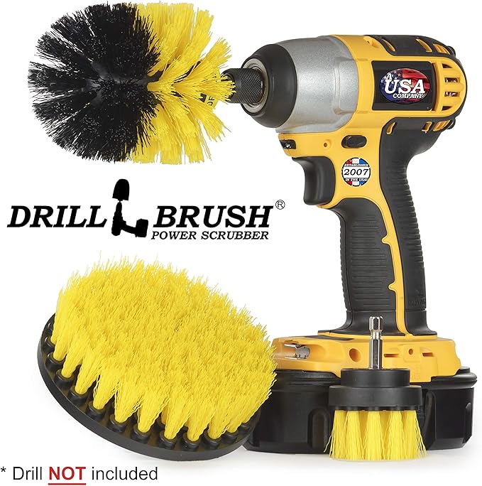 Bathroom Cleaner - Cleaning Supplies - Spin Brush - Grout Cleaner - Bathtub - Shower - Drill Brush - Carpet Cleaner - Sink - Shower Mat - Scrub Brush - Tile Grout Cleaning Tool &amp Shower Power Clea