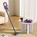 Home Cordless Vacuum Cleaner 8500Pa Vacuum Cleaners for Home 260ml Dust Cup Anti-Tangle Stick Vacuum Self-Standing 3 Modes Vacuum Cordless Rechargeable for Pet Hair/Carpet (Purple)