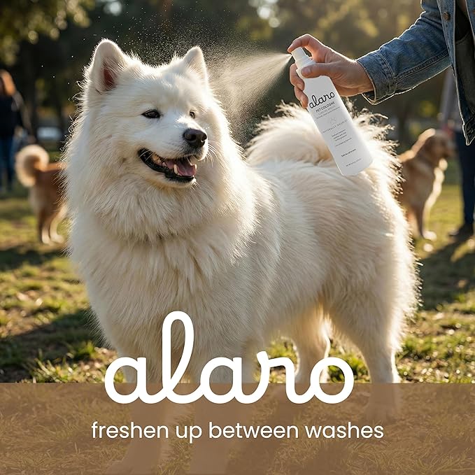 Alaro Dog Cologne Spray - Natural Deodorizing Spray - Long Lasting Coastal Breeze Scent - Pet-Safe Dog Perfume Spray for All Breeds - Made in USA - 16 oz