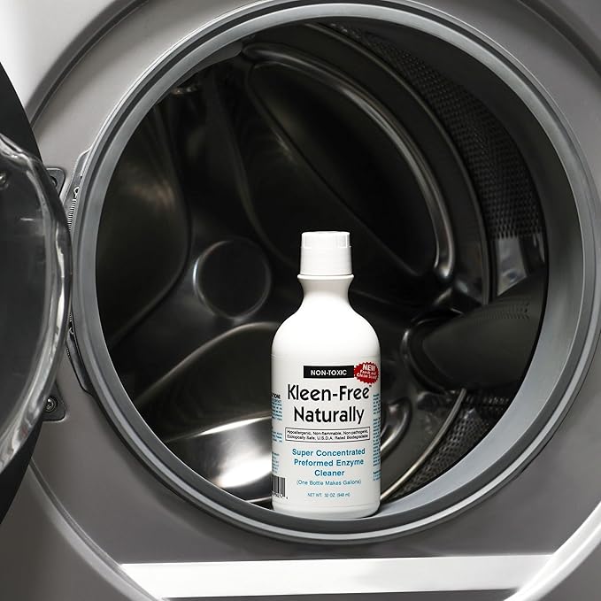 Naturally Preformed Enzyme Cleaner Enzyme Solution Multi-Purpose Cleaner Laundry Additive and More - Concentrate - Fresh and Clean Scent - 32oz