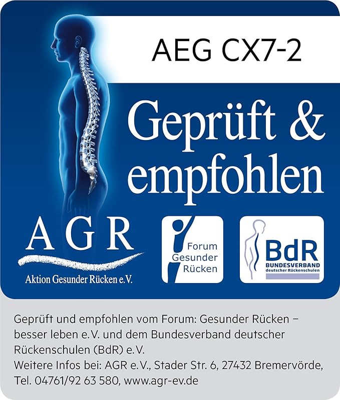AEG Ergorapido CX7-2-45MÖ 2in1 Akku-Staubsauger (50% Recyclingmaterial beutellos bis zu 45 min Laufzeit freistehend 180° Drehgelenk Bürstenreinigungsfunktion LED-Frontlichter schwarz/grün)