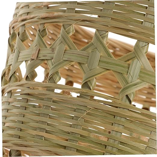 1Pc Hand Woven Trash Can Retro Decorative Wastepaper Basket for Home Storage for Office and More Stylish and Wastebasket
