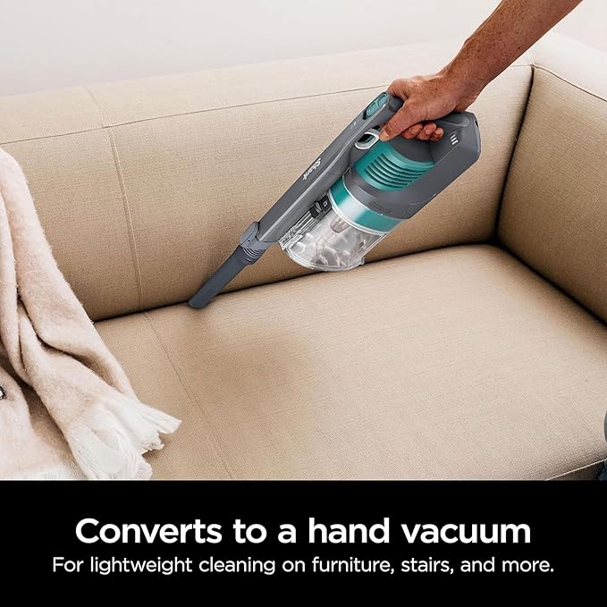 Shark Pet Pro Cordless Lightweight Stick Vacuum Cleaner Self Cleaning Brushroll 40 Min Run Removable Handheld XL Dust Cup Relax Green (Renewed)