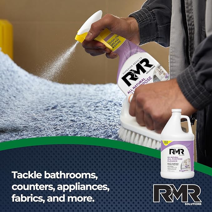 RMR All Natural All-Purpose Cleaner - Non-Toxic Rinse-Free Multipurpose Cleaning Supplies Biodegradable 1 Gallon Bottle Modern Botanical Scent